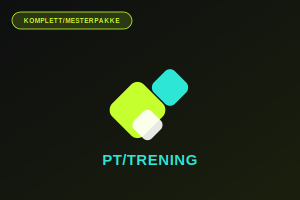 Eksempel på nettside for PT/trening laget av Søreffekt (Komplett/Mesterpakke)
